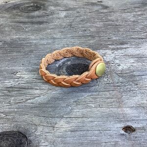 NEW Free People leather BRACELET braided